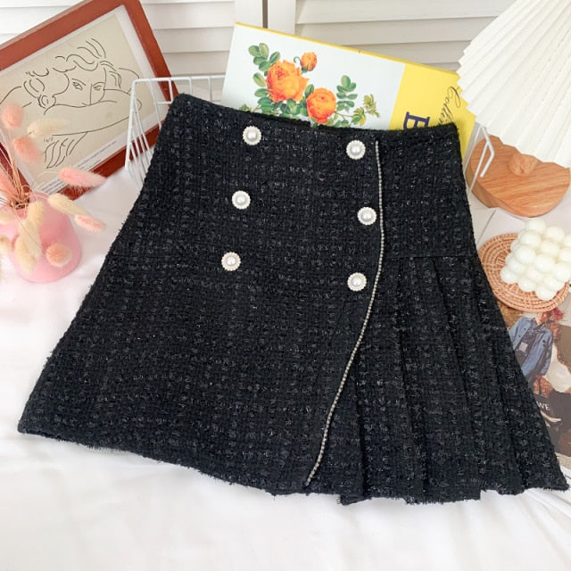 Grace Tweed Mini Skirts