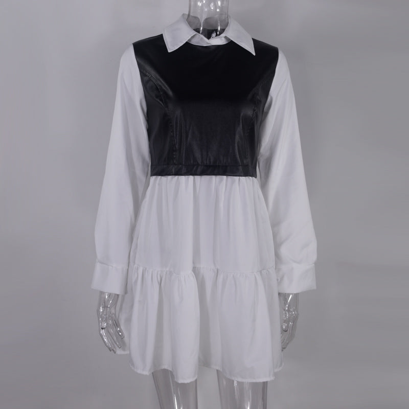 Lola Casual Long Sleeve Mini Shirt Dress